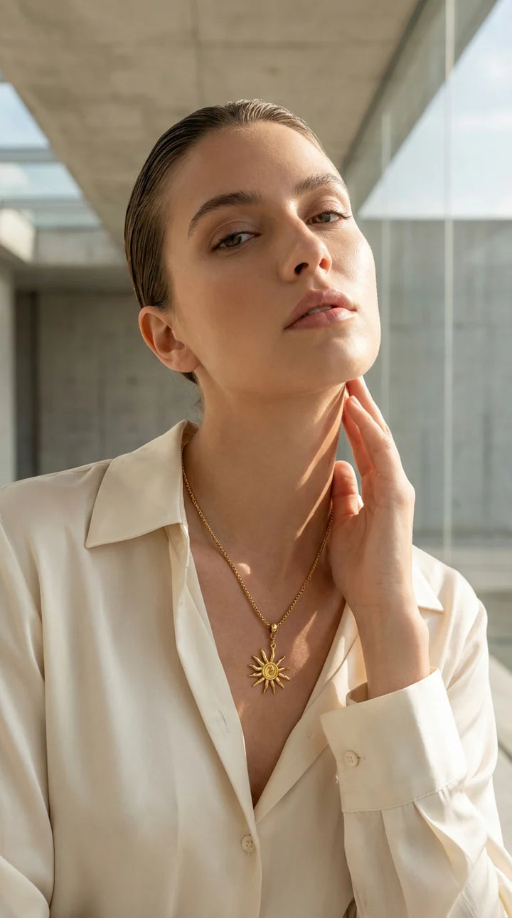 Envy Gold sun necklace
