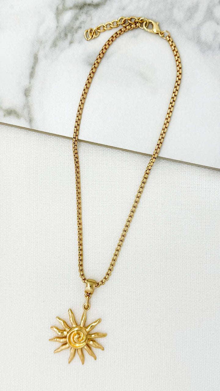 Envy Gold sun necklace