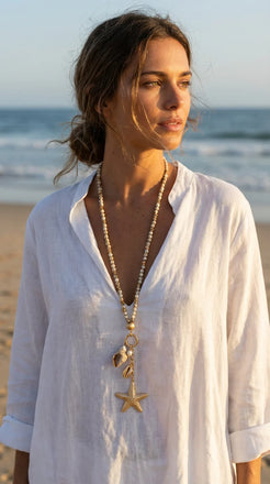 Envy Beaded Ocean inspired Necklace - 4812