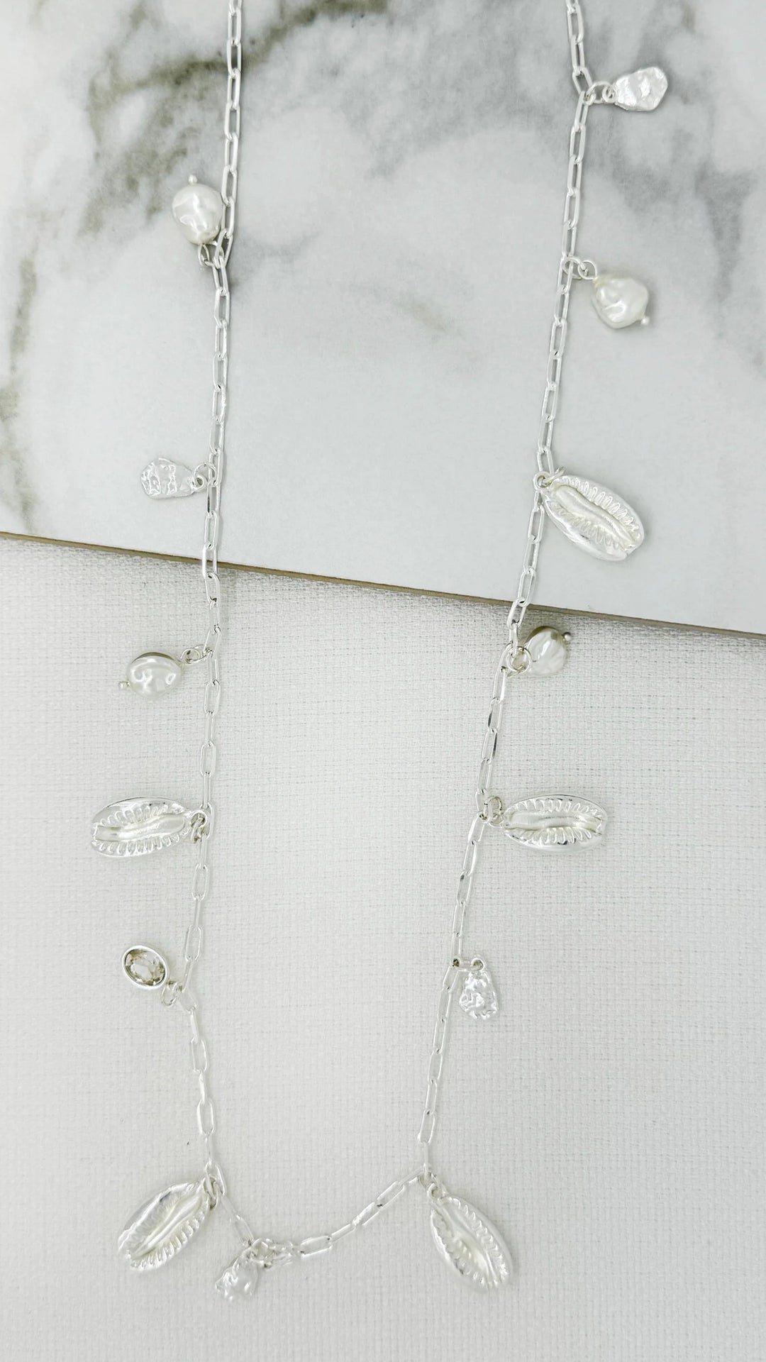 Envy Silver Charm Necklace - 4829