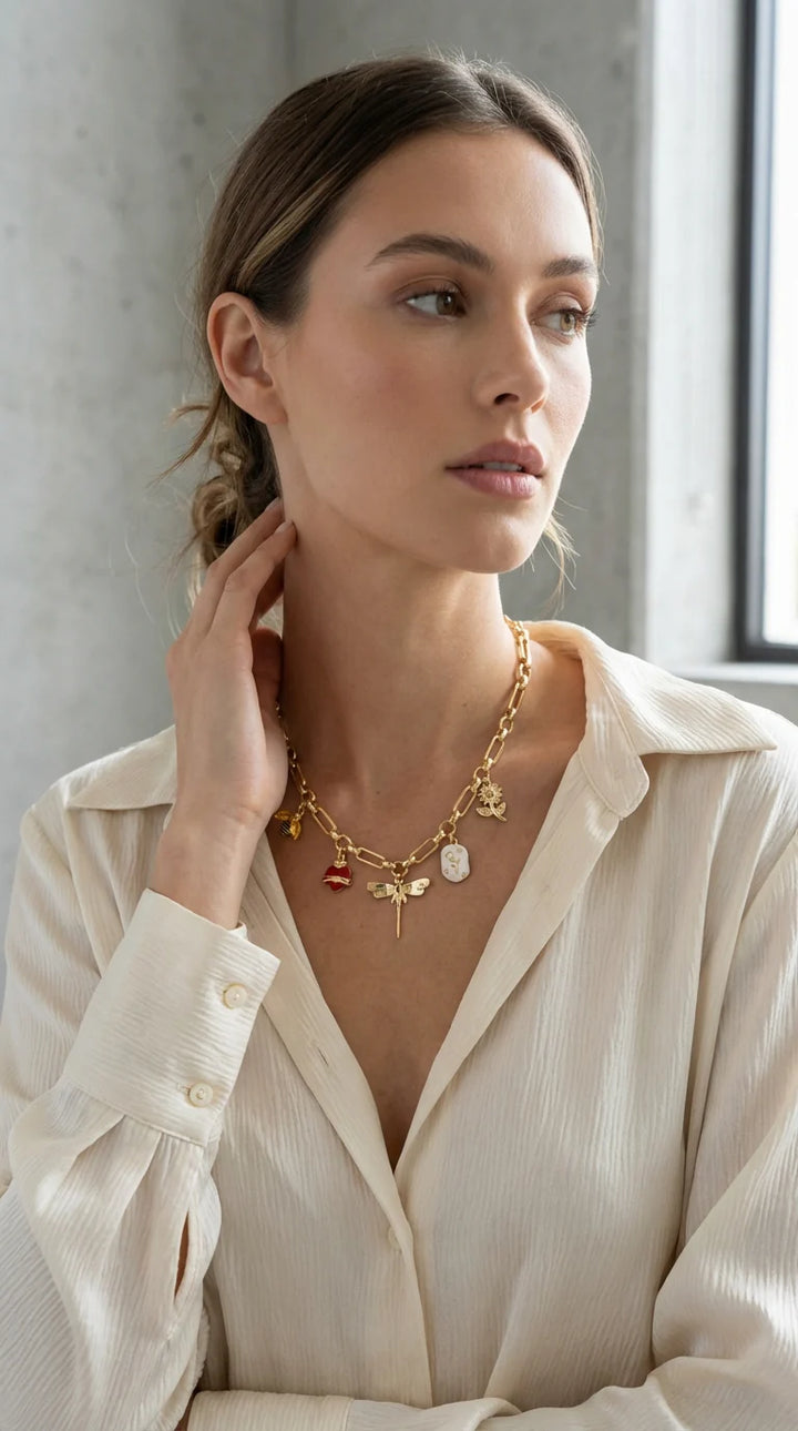 Envy Summer Inspired Charm Necklace - 4932
