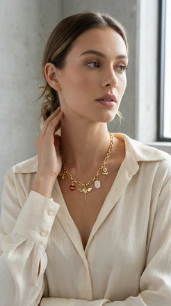 Envy Summer Inspired Charm Necklace - 4932