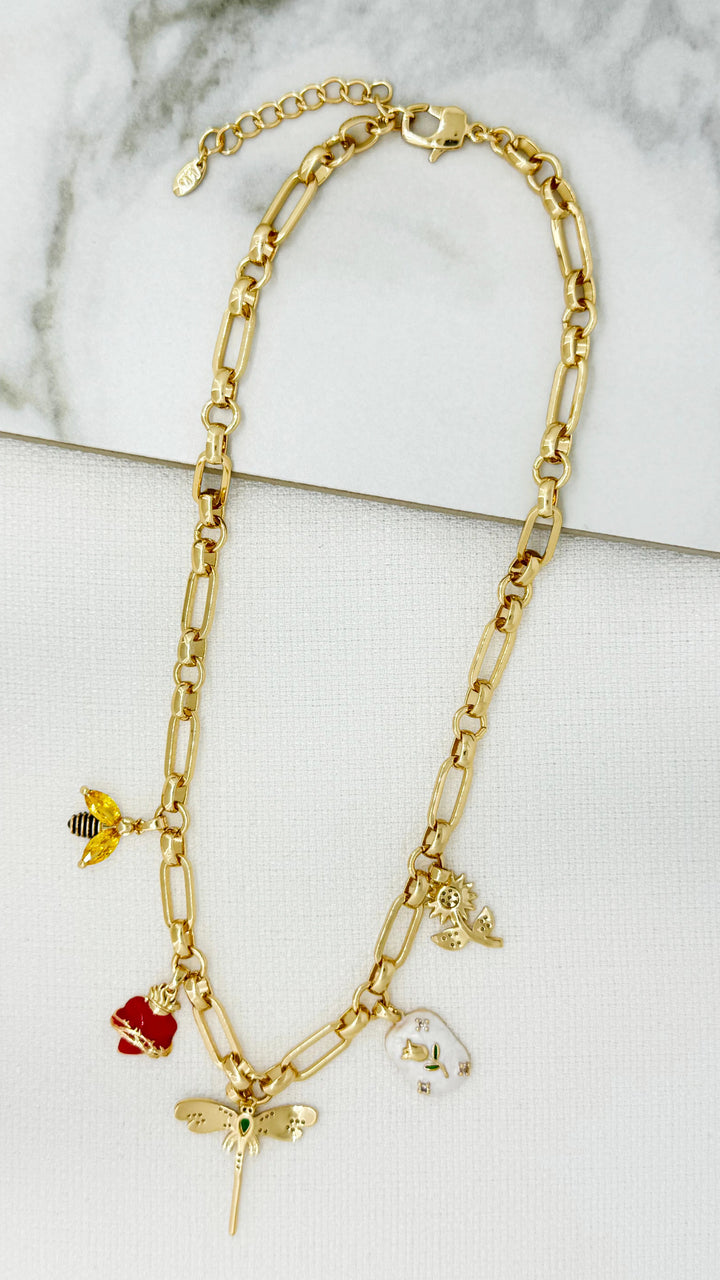 Envy Summer Inspired Charm Necklace - 4932