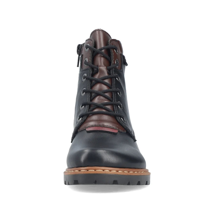 Rieker Women's Lace-up Boot - Brown/Black