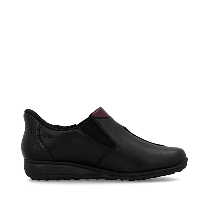 Rieker Slip on Shoe- Black