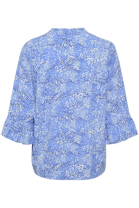 Saint Tropez Ueda  3/4 sleeve shirt- Ultramarine Leo
