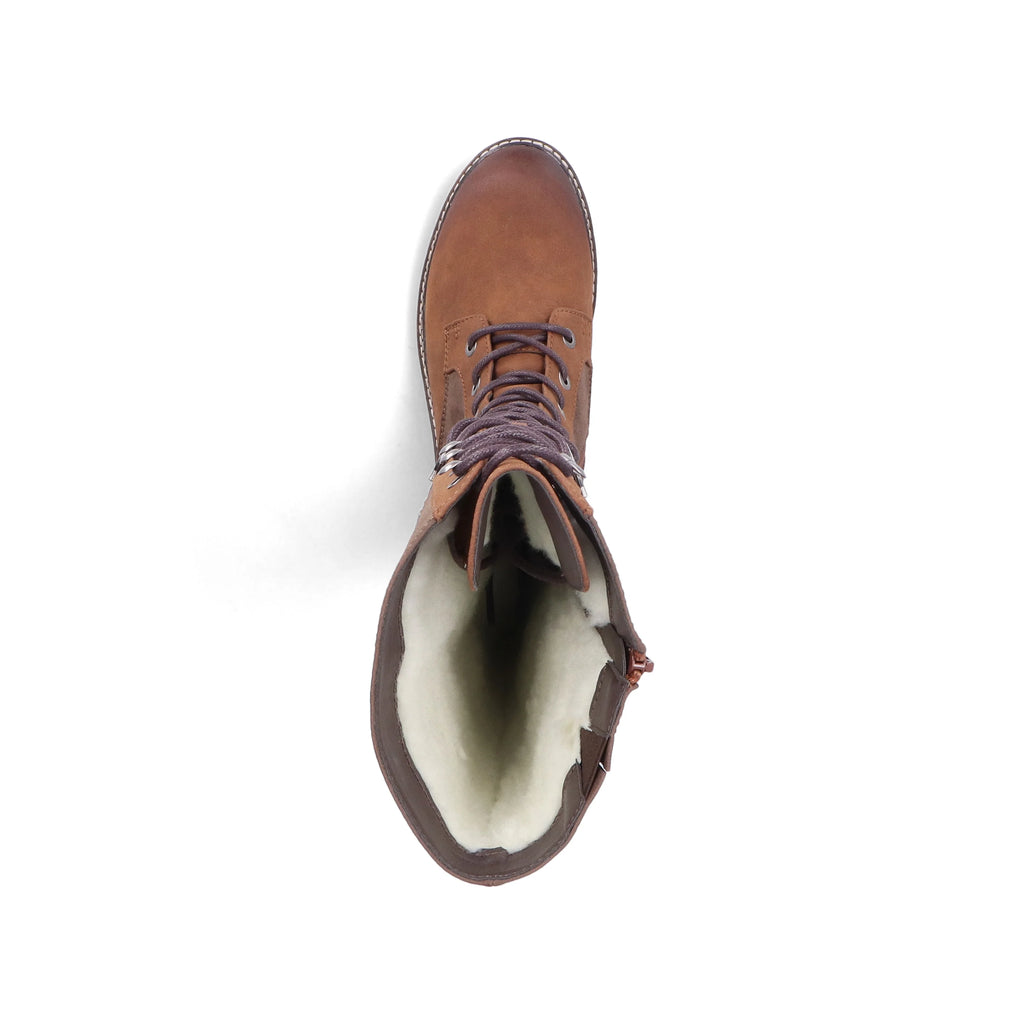 94732-25 Rieker Brown Zip boots