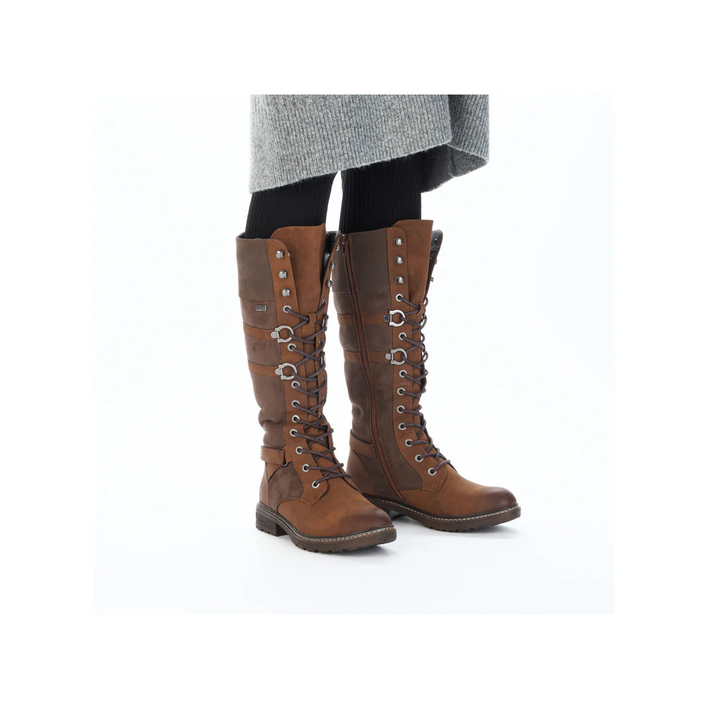94732-25 Rieker Brown Zip boots