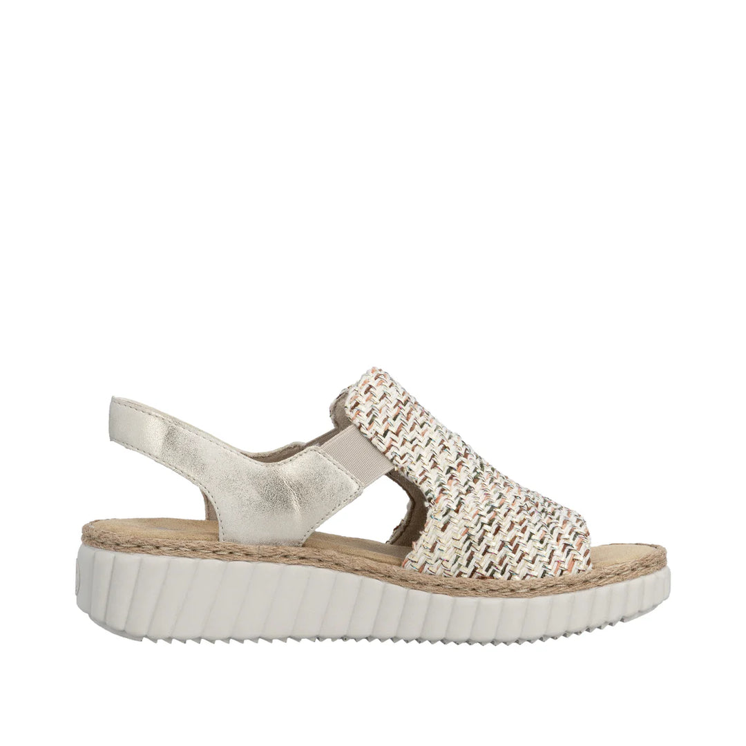 Rieker Woven Sandel's- Beige