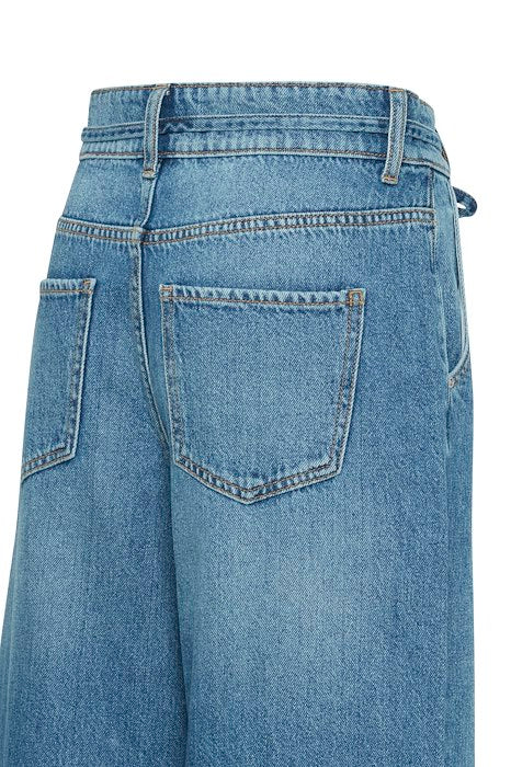 BYoung Kimu Belt Jeans- Mid Blue Denim