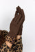 Soya Concept - Brown And Animal Print Gloves
