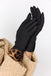 Soya Concept - Black And Animal Print Gloves