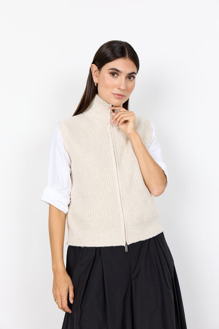Soya Concept Gith Waistcoat - Cream