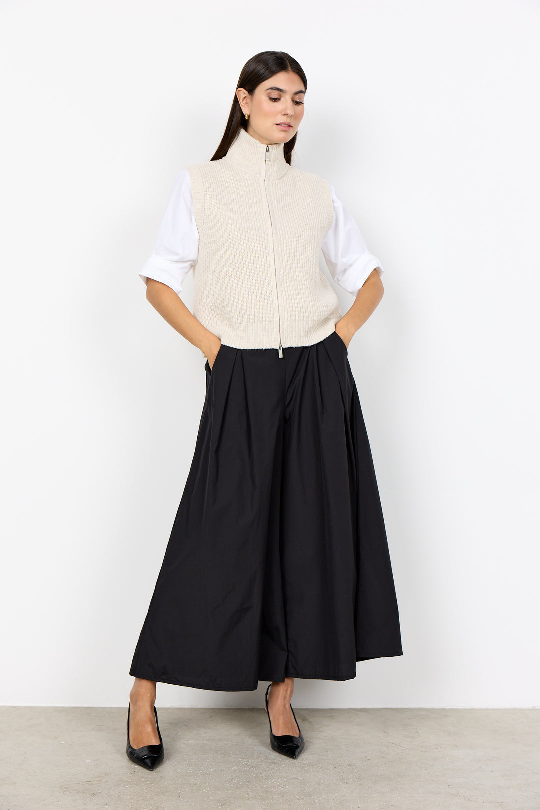 Soya Concept Gith Waistcoat - Cream