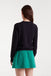 Compania Fantastica Black Knitted Cardigan- Heart Button
