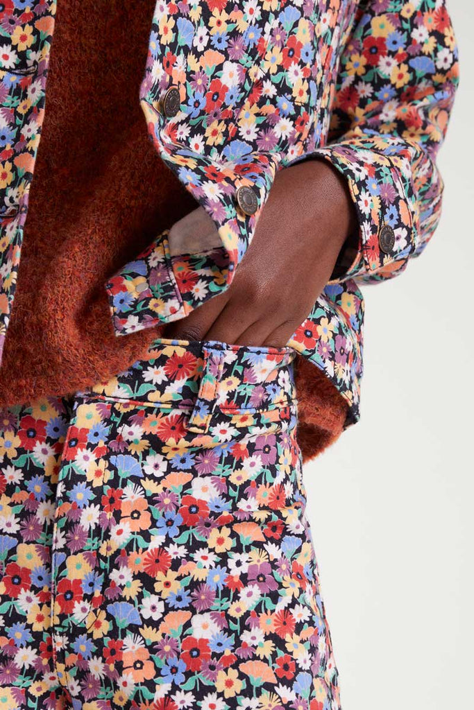 Compania Fantastica - Flower Patterned Denim Jeans - Hampton Small