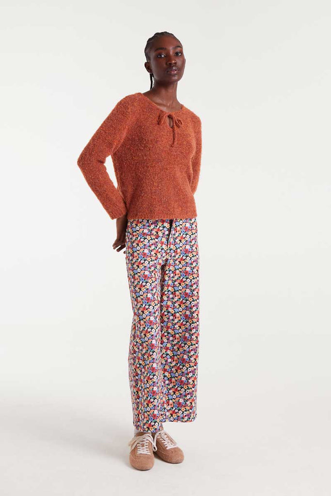 Compania Fantastica - Flower Patterned Denim Jeans - Hampton Small