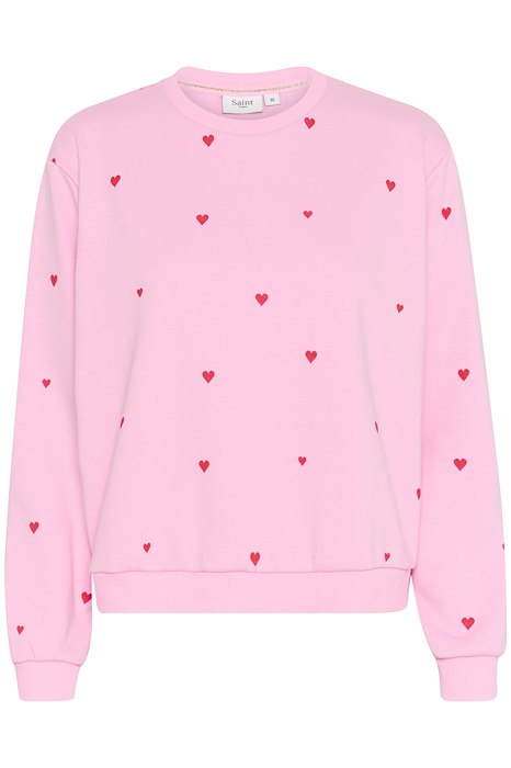 Saint Tropez Dagna Sweater- Bonbon Flame Hearts