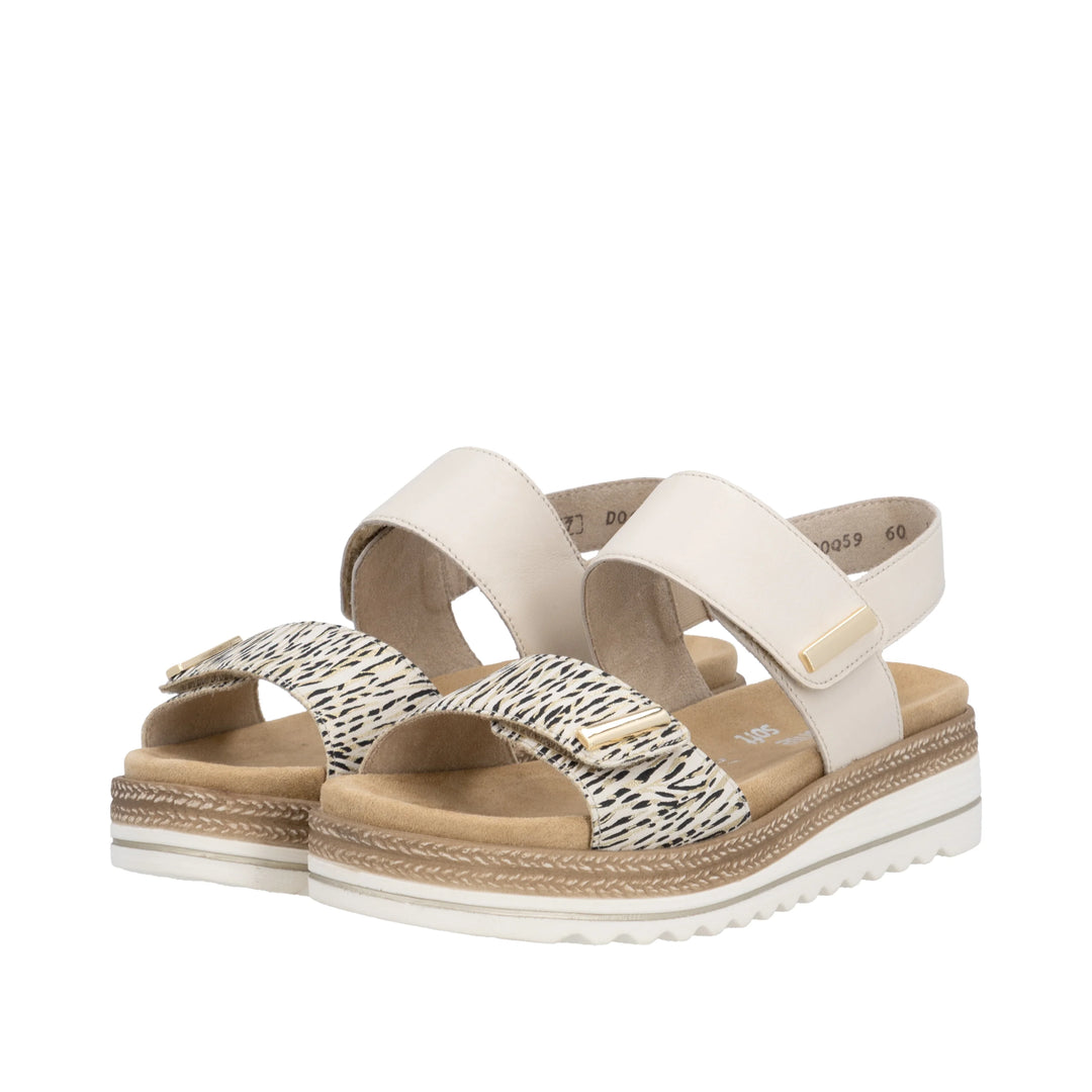 Remonte Wedge Sandal-Beige D0Q59-60