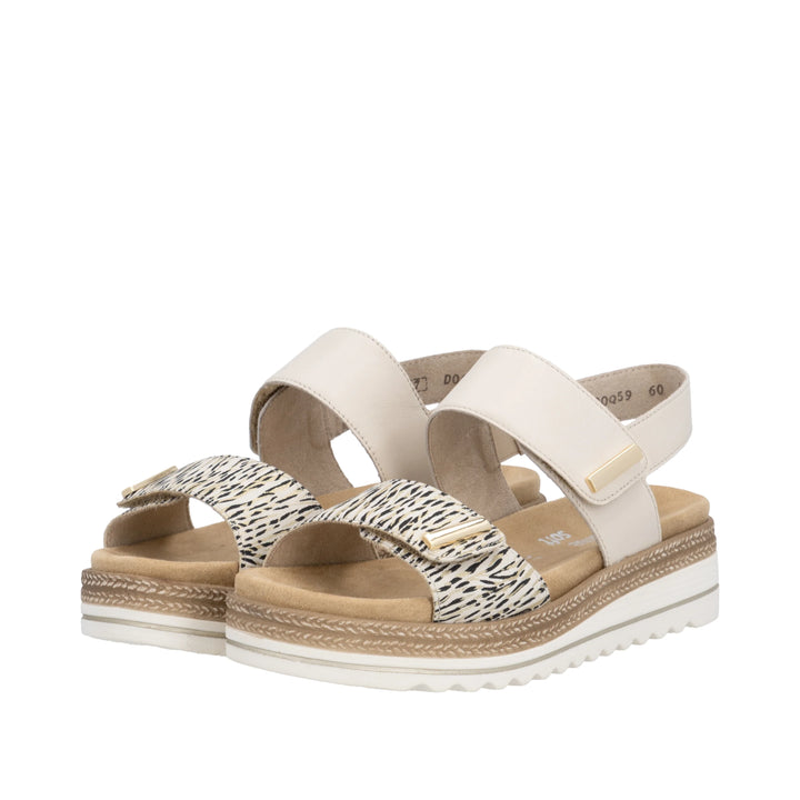 Remonte Wedge Sandal-Beige D0Q59-60