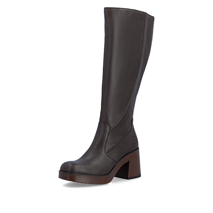 Rieker High Brown Boot- 58090-25