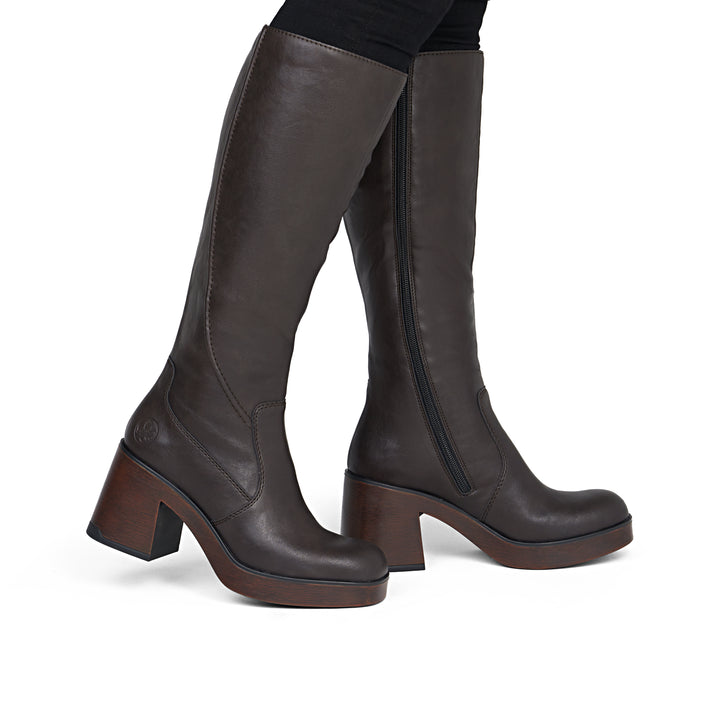 Rieker High Brown Boot- 58090-25