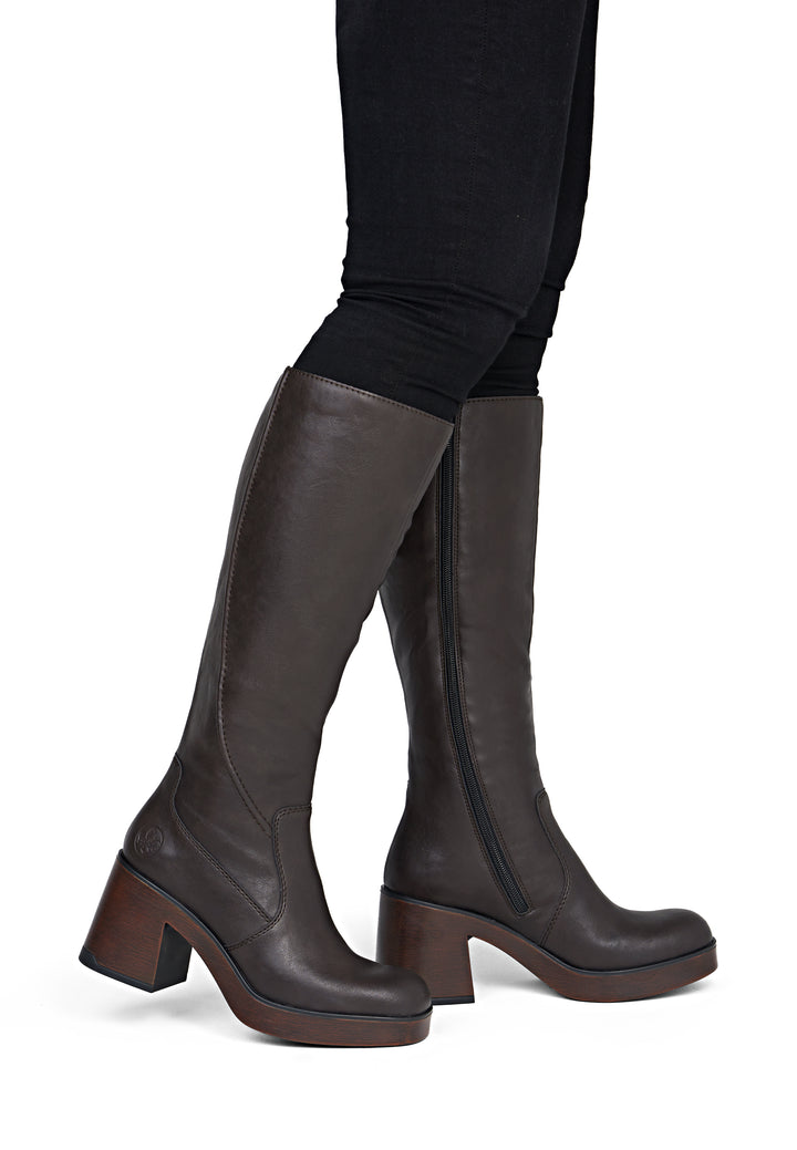 Rieker High Brown Boot- 58090-25
