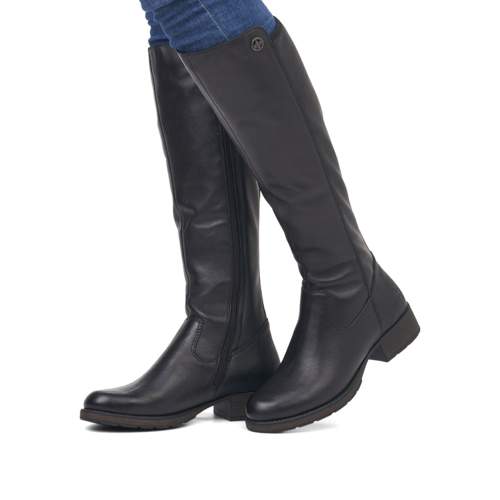 Z9591-01 Rieker Black Boot