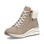 Remonte Brown Beige Suede Lace Up Boots