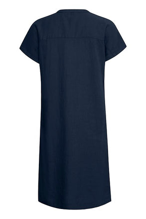 BYoung Falakka V Neck Dress- Navy