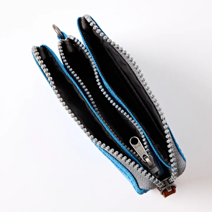 Roka London Carnaby Wallet- Malibu Blue