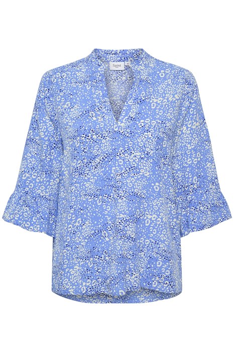 Saint Tropez Ueda  3/4 sleeve shirt- Ultramarine Leo