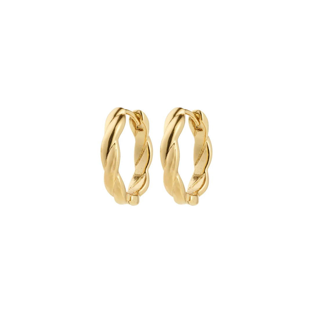 Pilgrim Declan Gold Hoop Earrings, Gold-Plated