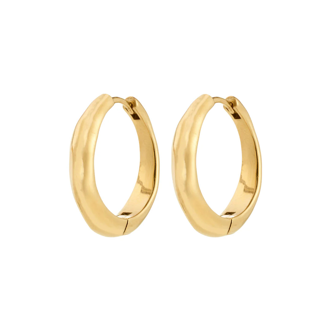 Pilgrim Harrison Hoop Earrings, Gold-Plated