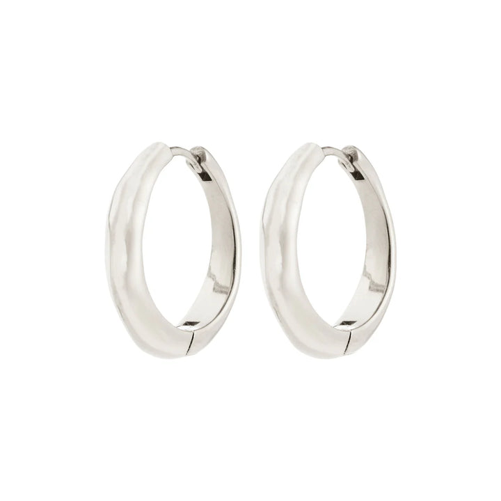 Pilgrim Harrison Hoop Earrings, Silver-Plated