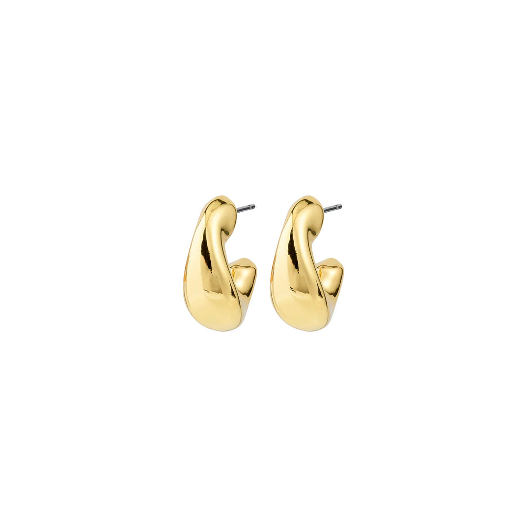 Pilgrim Jennnings Hoop Earrings, Gold-Plated