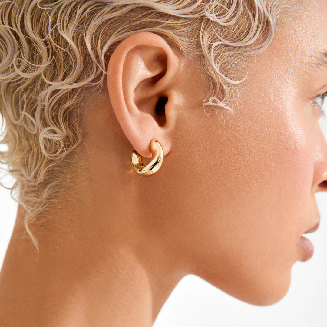 Pilgrim Jennnings Hoop Earrings, Gold-Plated