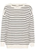 Kaffe Lizza Boat Neck Pullover- Chalk/Black stripe