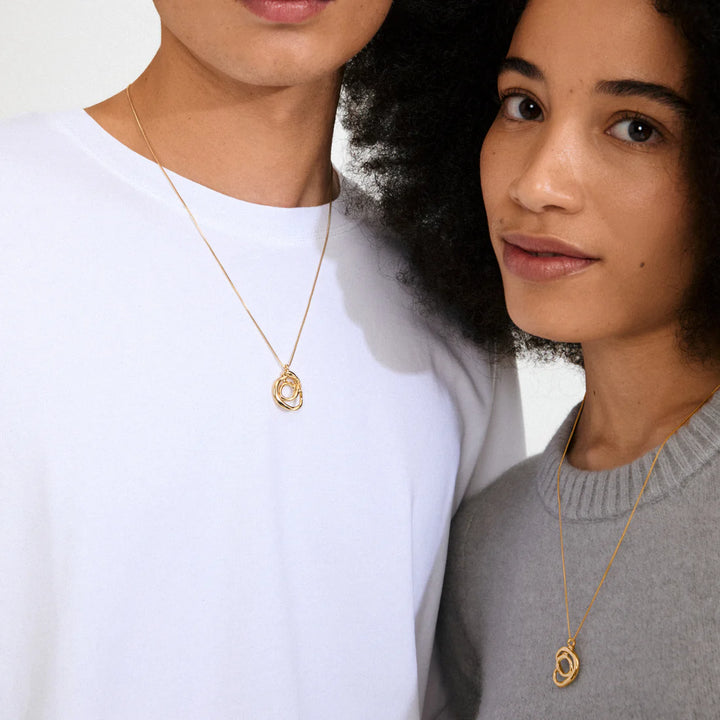 Pilgrim Diego Pendent Necklace, Gold-Plated