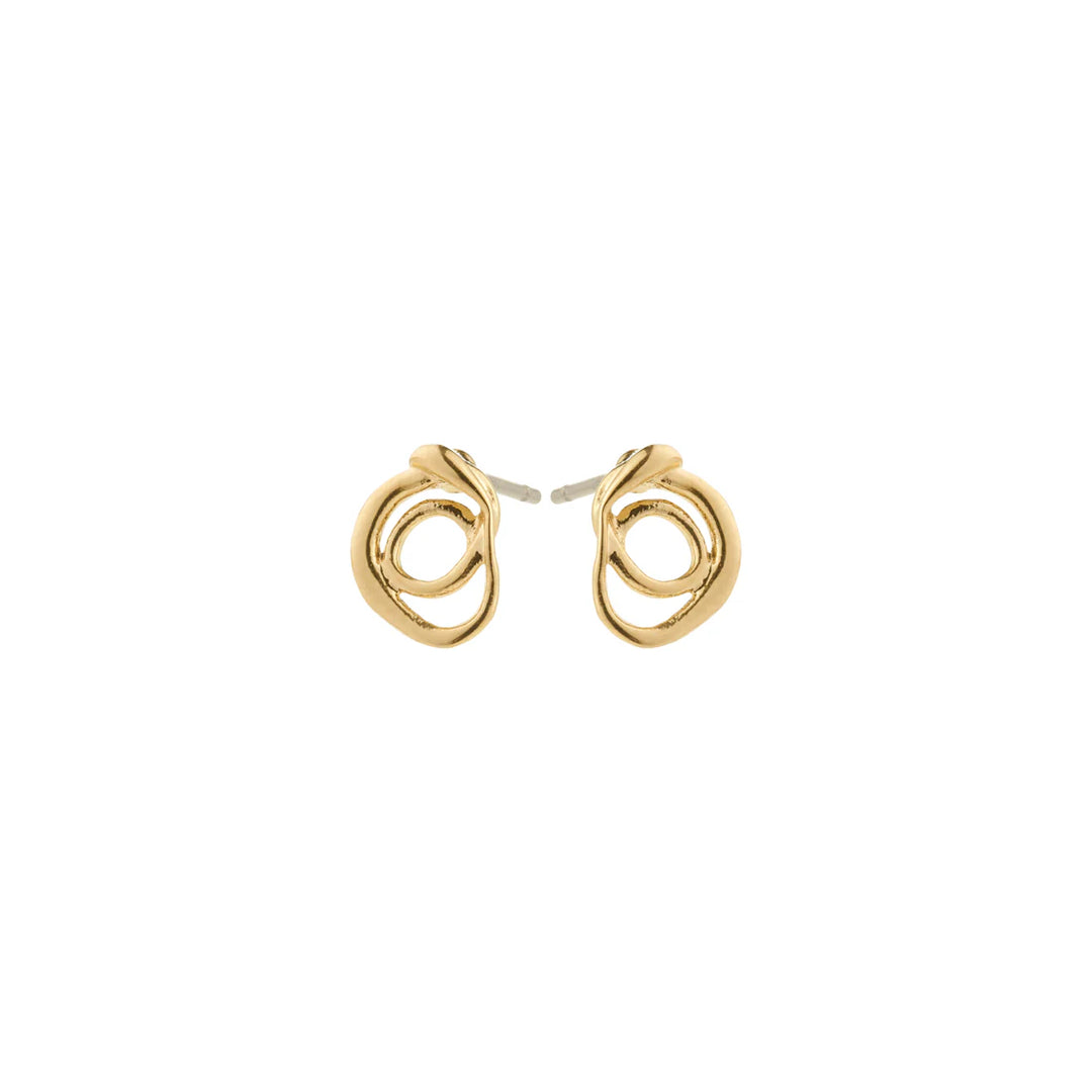 Pilgrim Diego Earrings, Gold-Plated