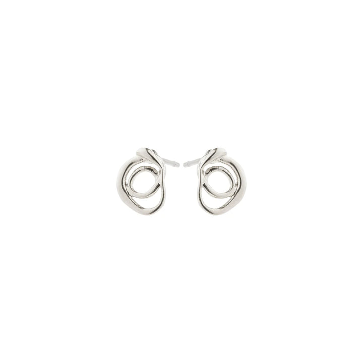 Pilgrim Diego Earrings, Silver-Plated