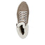 Remonte Brown Beige Suede Lace Up Boots