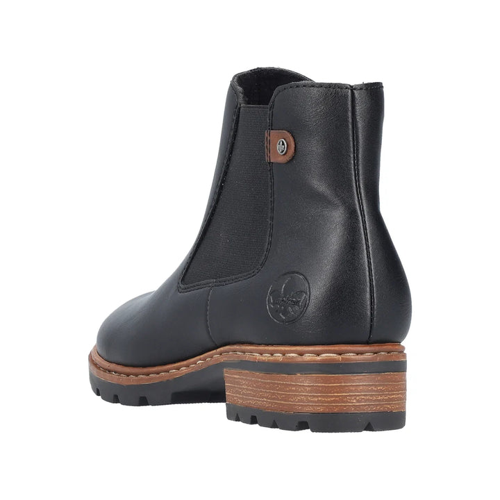 Rieker Chelsea Black Boots