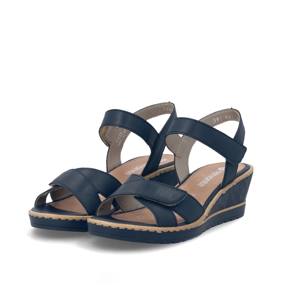 Remonte Wedge Sandals- Navy R6252-16