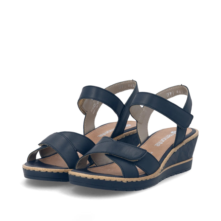 Remonte Wedge Sandals- Navy R6252-16