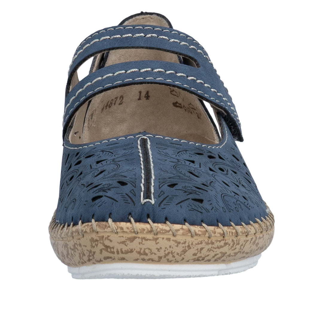 Rieker Women's Mary Jane Shoe - Blue | 44872-14