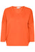 Saint Tropez Mila V Neck Pullover - Tiger Lily