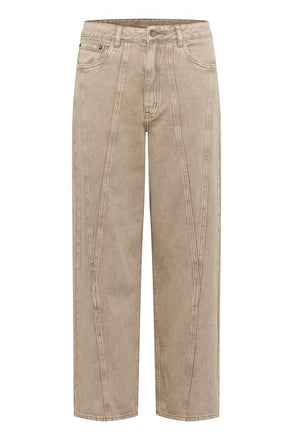 Kaffe Rania High Waisted Jeans- Washed Light Brown