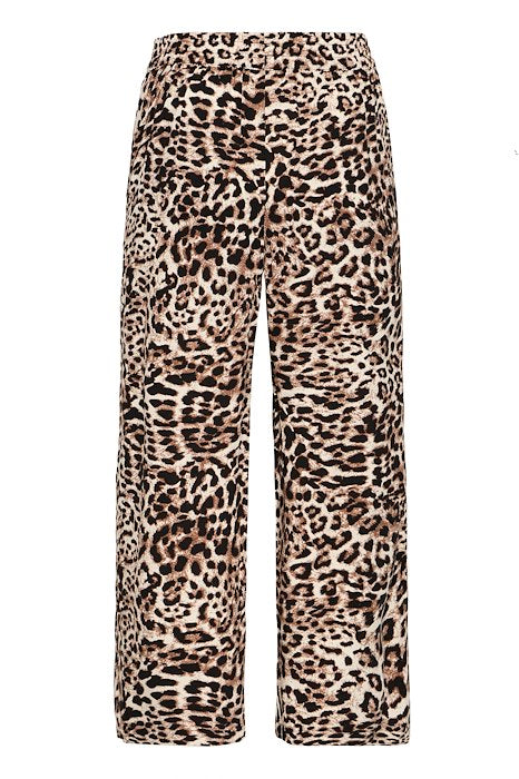BYoung Mmjoella Crop Pants- Leopard Print