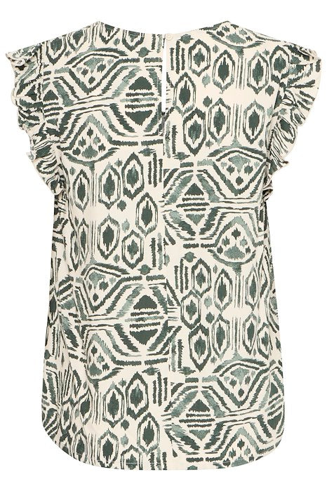 BYoung Mmjoella VNeck Frill Top